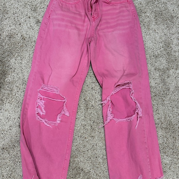 Vervet Pink Distressed Jeans size 25 - Picture 1 of 6